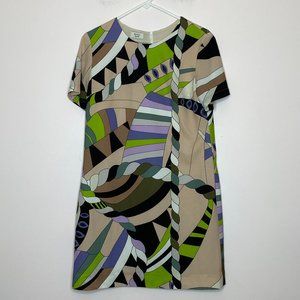 Weill Short Sleeve Printed Dress Size 6